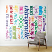 Motivierend Wortkollektion Chiropraktik Wandteppich (Beispiel (Horizontal))