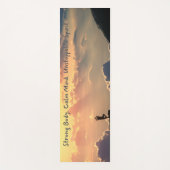 Motivierend Yoga Mat starker Körper, ruhiger Geist Yogamatte (Vorderseite)