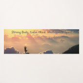 Motivierend Yoga Mat starker Körper, ruhiger Geist Yogamatte (Vorderseite (Horizontal))