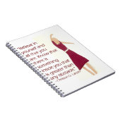 Motivierend Zeitschrift Notizblock (Rechte Seite)