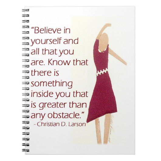 Motivierend Zeitschrift Notizblock (Vorderseite)