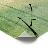 Motivierend Zen-Zitat Wasserfarbenwelt Poster (Ecke)