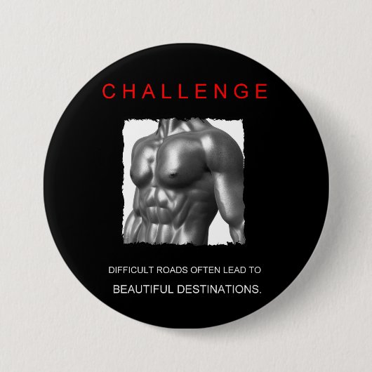 motivierend Zielsetzungen Button (Vorderseite)