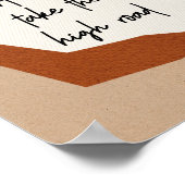 Motivierend Zitat Abstrakt Modern Boho Poster (Ecke)