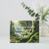 Motivierend Zitat Art Inspiriert Postkarte (Stehend Vorderseite)