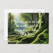 Motivierend Zitat Art Inspiriert Postkarte (Vorne/Hinten)