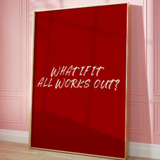 Motivierend Zitat ästhetische Bejahung Wall Art Poster