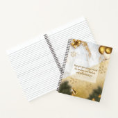 Motivierend Zitat aus dem modischen grünen Goldmar Notizblock (Innenseite)