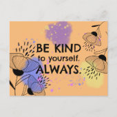 Motivierend Zitat aus der Blüte Postkarte (Vorderseite)