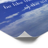 motivierend Zitat aus der Foto-Originalkunst des b Poster (Ecke)