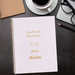 Motivierend Zitat aus Pfirsichgold Notizblock