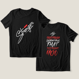 motivierend Zitat aus schwarzer Inspiration Tri-Blend Shirt