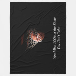 Motivierend Zitat Basketball Fleecedecke