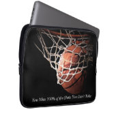 Motivierend Zitat Basketball Laptopschutzhülle (Vorne Rechts)