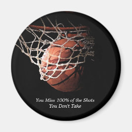 Motivierend Zitat Basketball Magnet