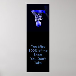 Motivierend Zitat Basketball Poster