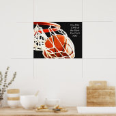 Motivierend Zitat Basketball Shooting Art Poster (Küche)