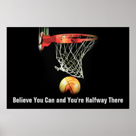 Motivierend Zitat Basketball Sport Inspiration Poster
