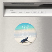 Motivierend Zitat Behalte auf Schildkrötenstrand Magnet (In Situ (Geschirrspüler))