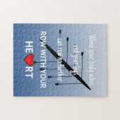 Motivierend Zitat blau Puzzle (Horizontal)