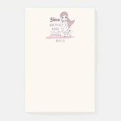 motivierend Zitat "Bloom where you be pflanzed" Post-it Klebezettel (Vorderseite)