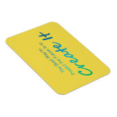 Motivierend Zitat - Das Magnet der Zukunft schaffe (Rechte Seite)