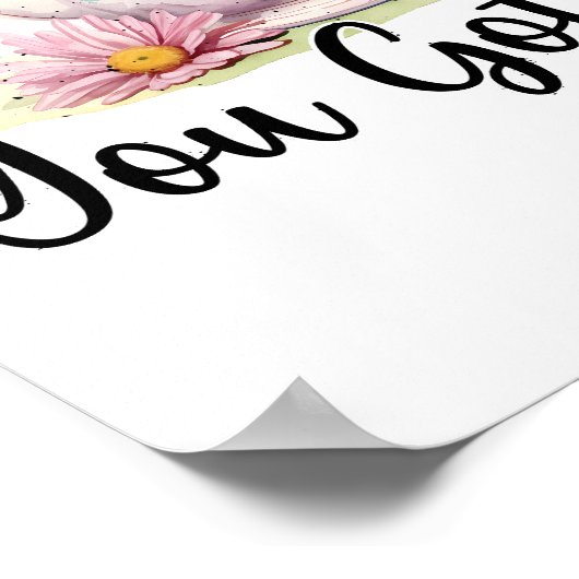 Motivierend Zitat, das Sie diesen rosa Daisy Tee P Poster (Ecke)