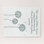 Motivierend Zitat der minmalistischen, weißen Kron Puzzle (Horizontal)