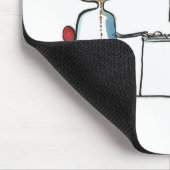 Motivierend Zitat der Prüfung durch Edward Young - Mousepad (Ecke)