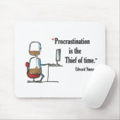 Motivierend Zitat der Prüfung durch Edward Young - Mousepad (Mit Mouse)