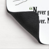 Motivierend Zitat der Prüfung durch Winston Mousepad (Ecke)