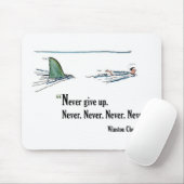 Motivierend Zitat der Prüfung durch Winston Mousepad (Mit Mouse)