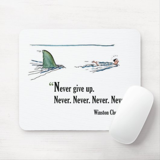 Motivierend Zitat der Prüfung durch Winston Mousepad (Mit Mouse)