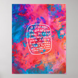 Motivierend Zitat des abstrakten Plakats der Kunst Poster