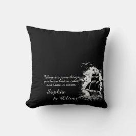 Motivierend Zitat des modernen Piratenschiffs Kissen