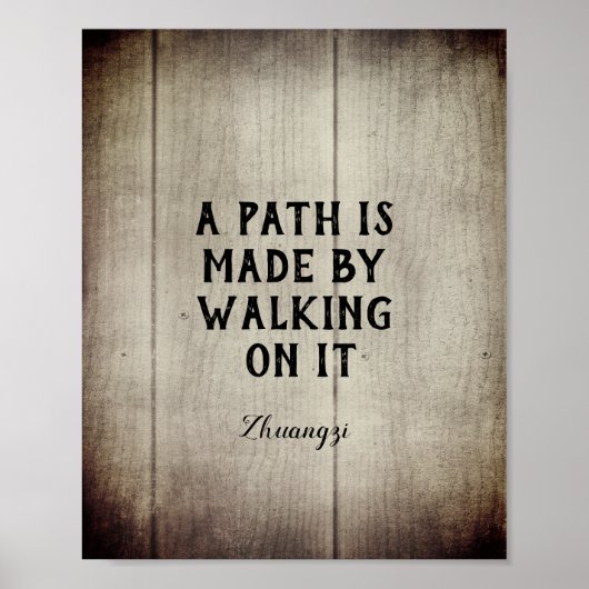 motivierend Zitat des Wortes "Art Path" Poster (Vorne)