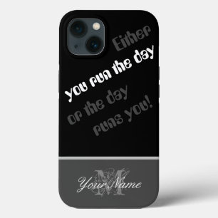 Motivierend Zitat: Du läufst den Tag! Case-Mate iPhone Hülle