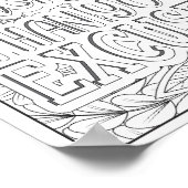 Motivierend Zitat Erwachsenenfarben Poster (Ecke)