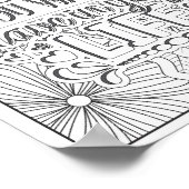 Motivierend Zitat Erwachsenenfarben Poster (Ecke)