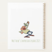 Motivierend Zitat Essen ein Live Frosch Funny Cart Planer (Rückseite)