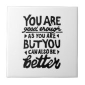 Motivierend Zitat Fliese (Vorderseite)