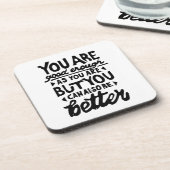 Motivierend Zitat Getränkeuntersetzer (Linke Seite)