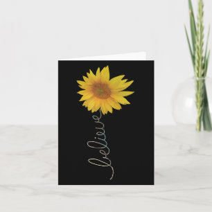 Motivierend Zitat glauben Blume Grafik positiv Karte