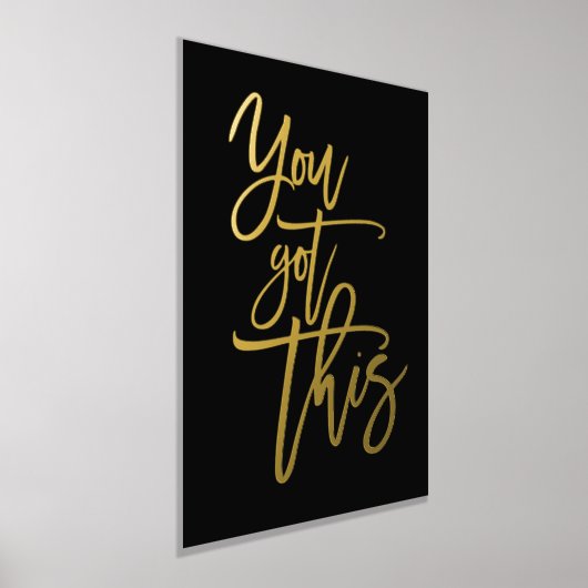 Motivierend Zitat Got Dieses Skript schwarz Real Foliendrucke (Ablage )