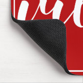 Motivierend Zitat Gute Vibes nur rot und weiß Mousepad (Ecke)