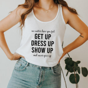 Motivierend Zitat Gym Fitness nie aufgeben Tank Top