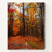 Motivierend Zitat Herbst Woods New Hampshire Notizblock (Rückseite)