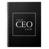 Motivierend Zitat Ich bin CEO meines Lebens Notizblock (Vorderseite)