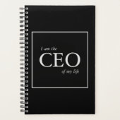 Motivierend Zitat Ich bin CEO meines Lebens Planer (Vorderseite)