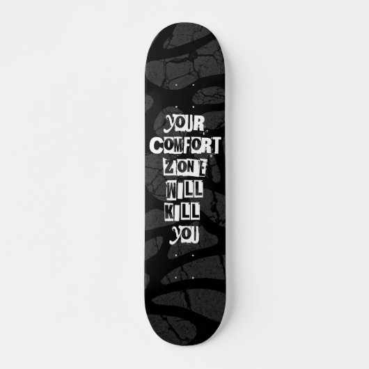 Motivierend Zitat im Stil von Bold Graffiti Skateboard (Vorne)
